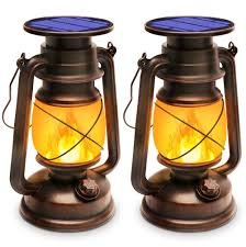 Rustic Solar Garden Lanterns